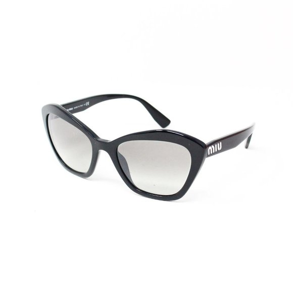 MIU MIU #30073 Black Oval Cat Eye Sunglasses